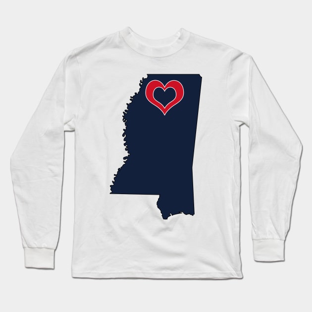 Mississippi Long Sleeve T-Shirt by somekindofguru